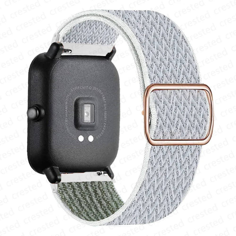 OnePlus Smartwatch Nylon Loop Band - Breathable Sport Wrist Strap with soft elastic parachute fabric design.