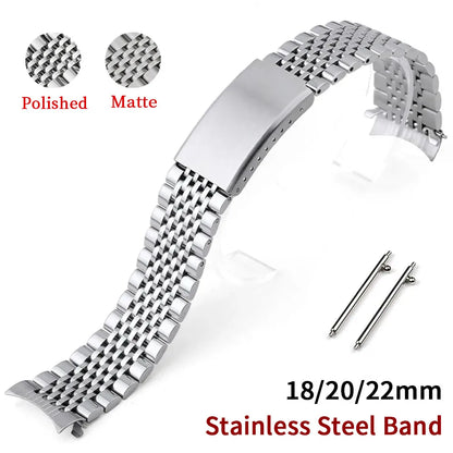 Garmin Beads of Rice Steel Bracelet in polished and matte finishes