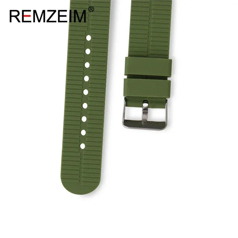 Garmin Textured Silicone Sport Band in army green