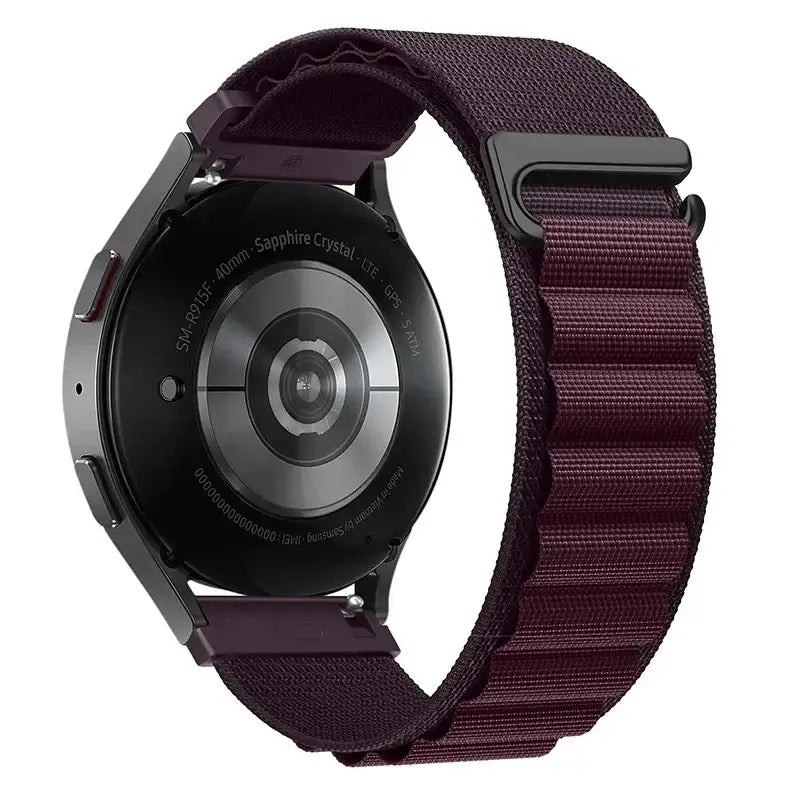 Amazfit Alpine-Style Nylon Loop Band — Wine Red