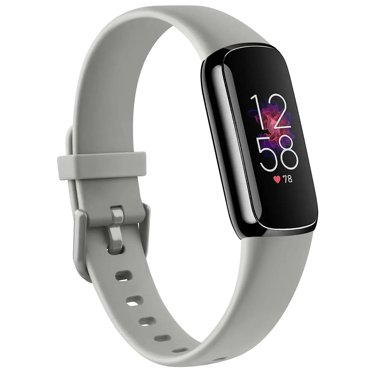 Fitbit Luxe Silicone Band with Solid & Glitter Finishes - Gray