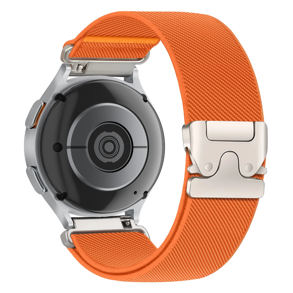 Motorola Moto Nylon Band with Metal Clasp and Orange Accent — Orange