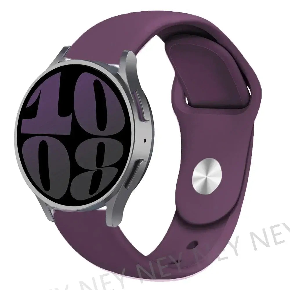 Amazfit Smooth Silicone Pin-and-Tuck Band — Plum Purple