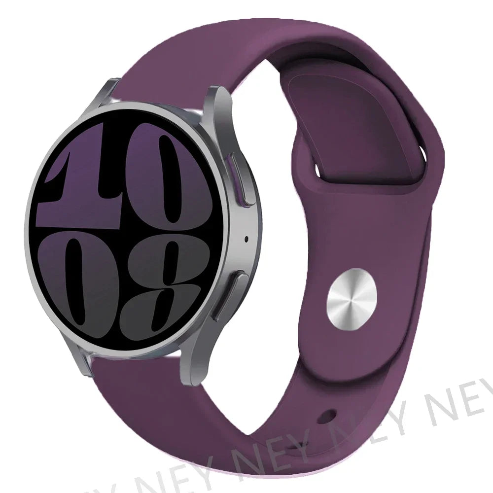 Polar Smooth Silicone Pin-and-Tuck Band — Plum Purple