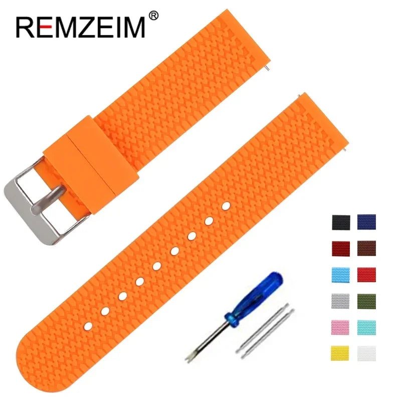 Garmin Textured Silicone Sport Band in Orange