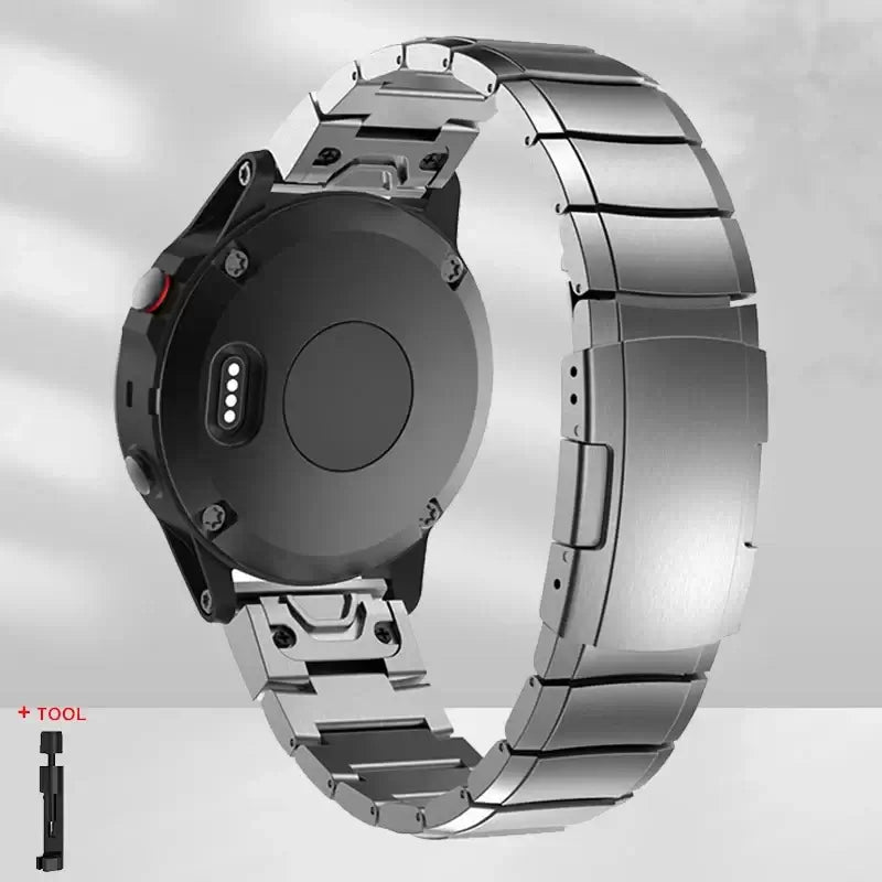 Garmin QuickFit Metal Link Band in Gray
