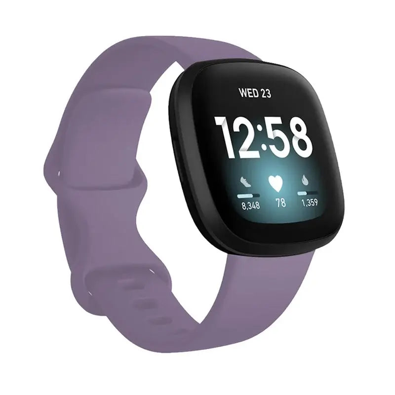 Fitbit Versa & Sense Silicone Double-Loop Band - Dusty Purple