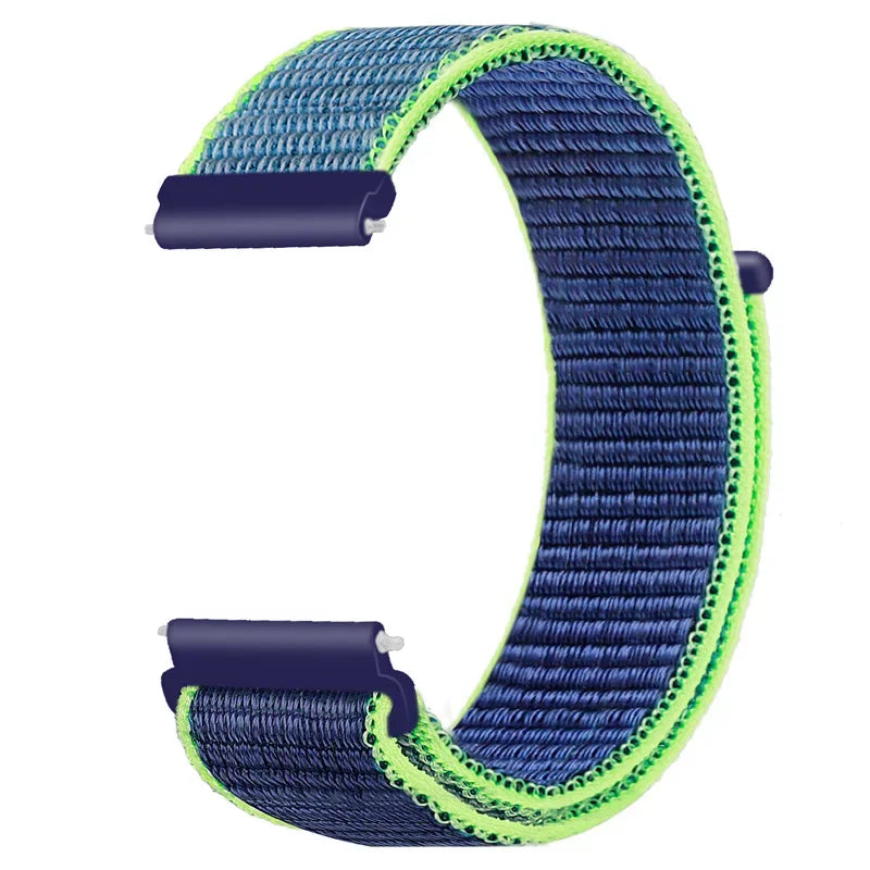 Polar Adjustable Nylon Sport Loop Band – Blue / Lime Edge