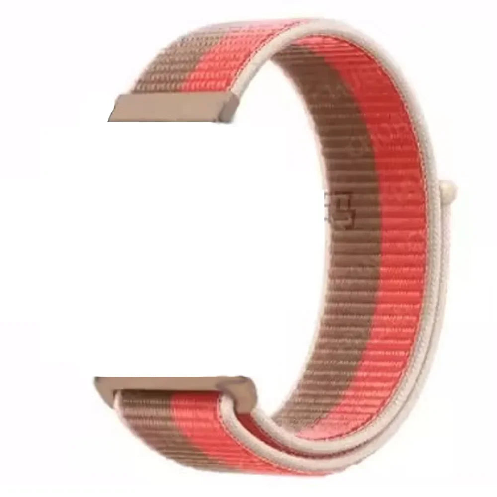 OnePlus Smartwatch Nylon Loop Band - Adjustable Velcro Sport Watch Strap in vibrant colors with soft elastic fabric for comfort.
