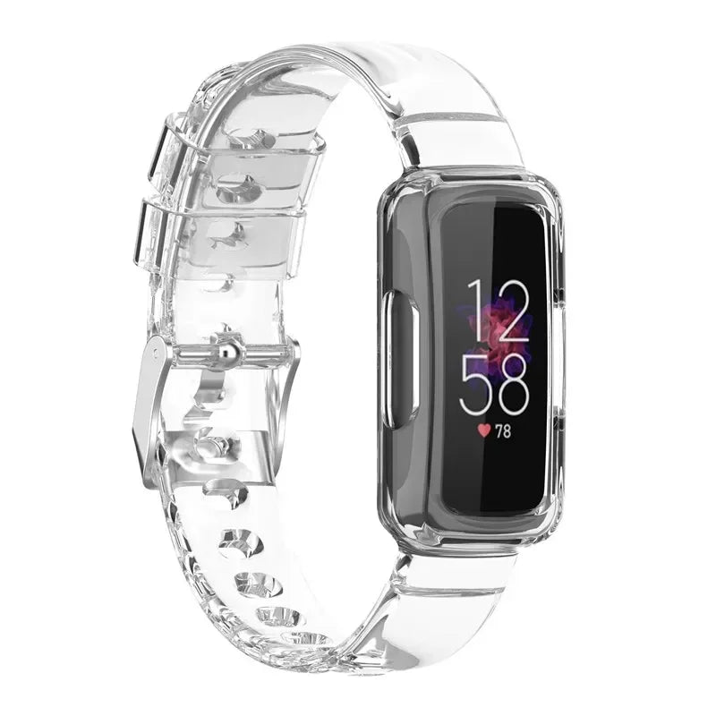Fitbit Luxe Transparent Case-and-Band Strap - Clear