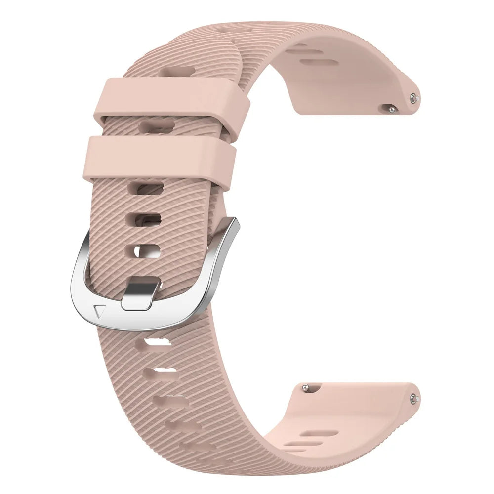 OnePlus Smartwatch Silicone Band Sports Strap Replacement Bracelet in soft pink design.