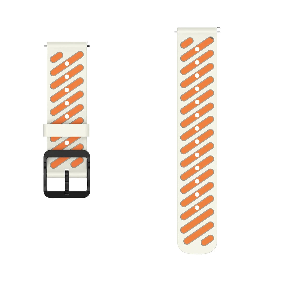 Garmin 22mm Quick Release Two-Tone Silicone Band — design detail