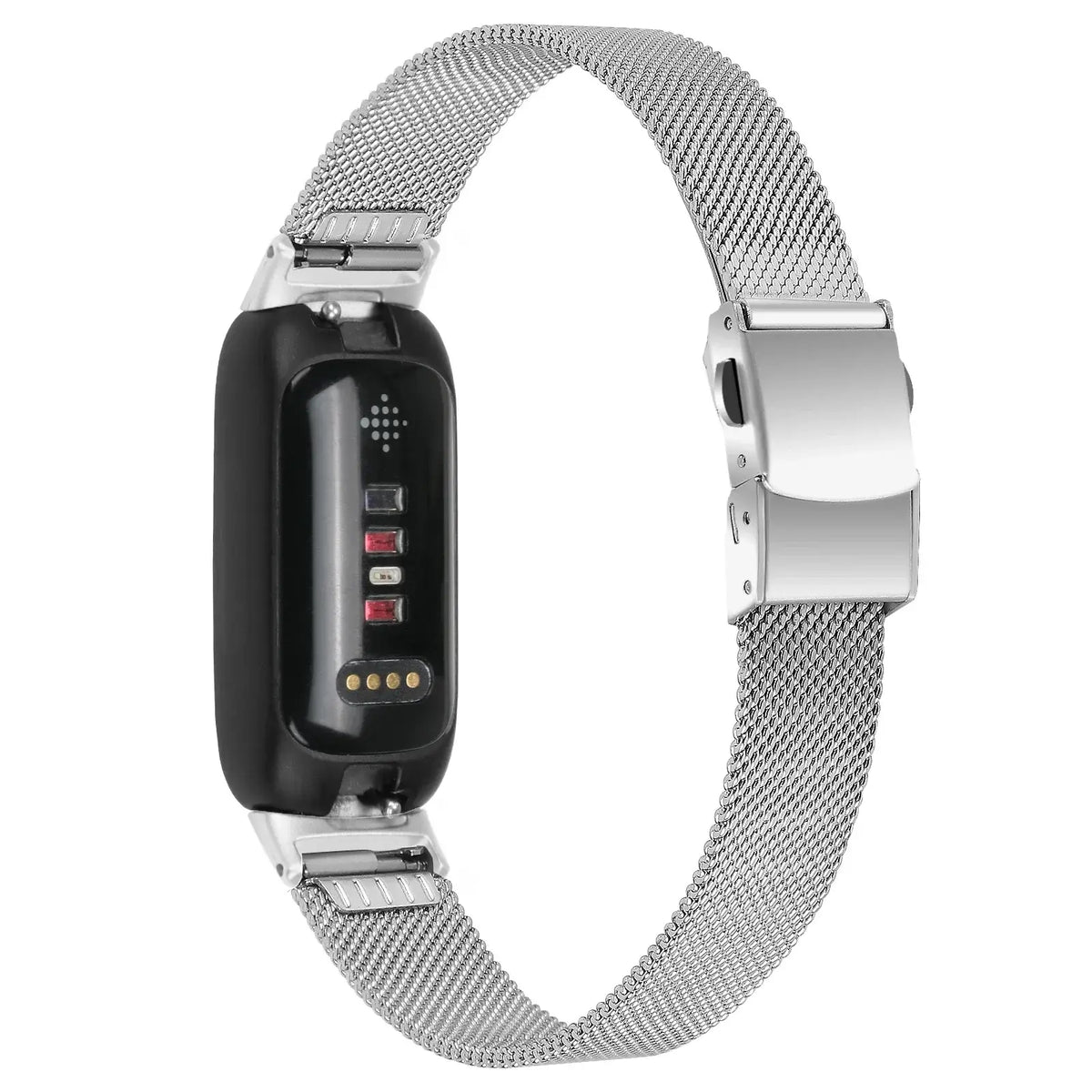 Fitbit Inspire 3 Stainless Steel Mesh Clasp Band - Silver
