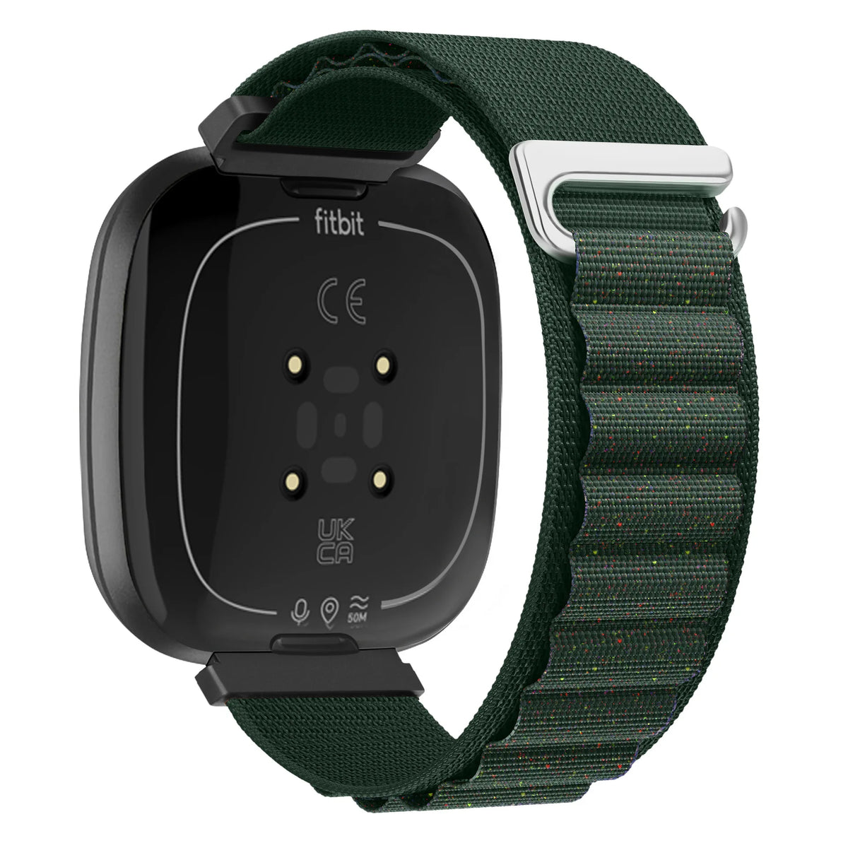 Forest Green Fitbit Versa 4, Versa 3, Sense 2 and Sense Alpine Loop Nylon Band