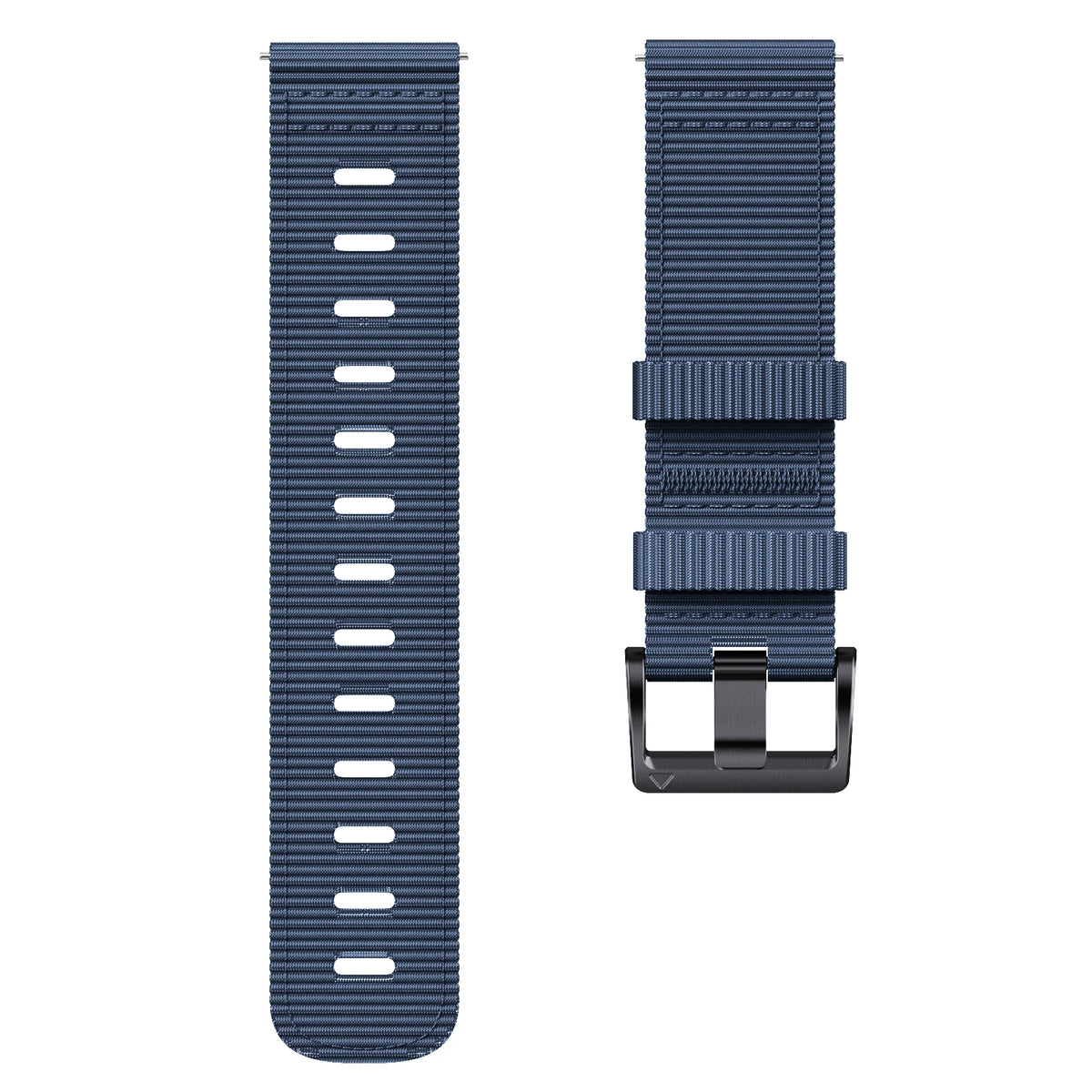 OnePlus Smartwatch Nylon Loop Band Replacement Strap Sport Bracelet in blue color.