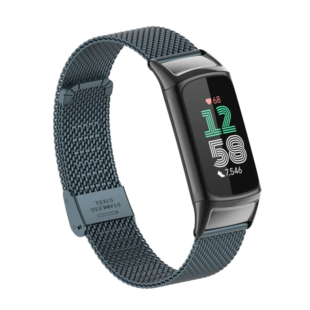Fitbit Charge 5 and 6 Stainless Steel Mesh Band with Clasp — material detail