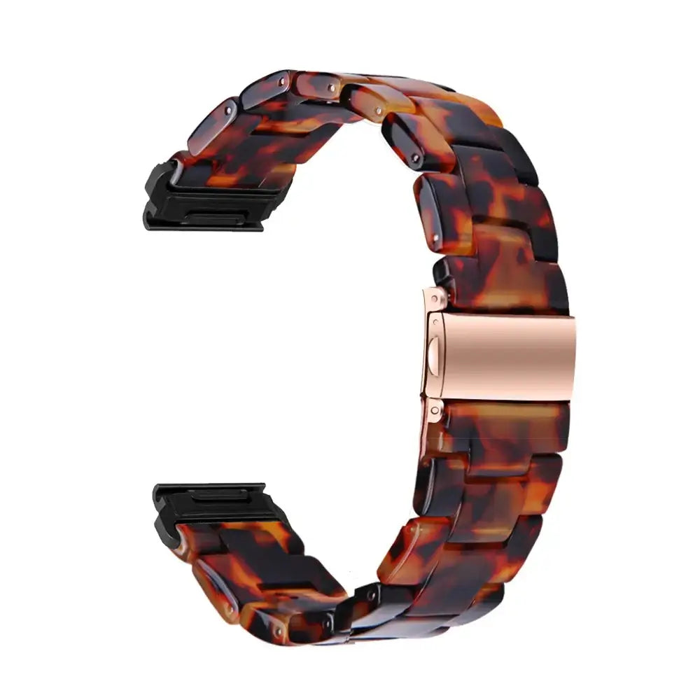 Garmin QuickFit Resin Bracelet Band in Amber Tortoiseshell