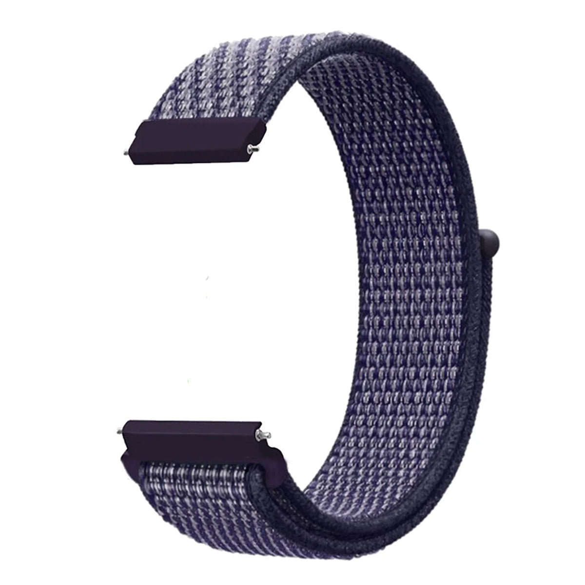 COROS Adjustable Nylon Loop Watch Band in Colors & Camo - Lavender / Navy