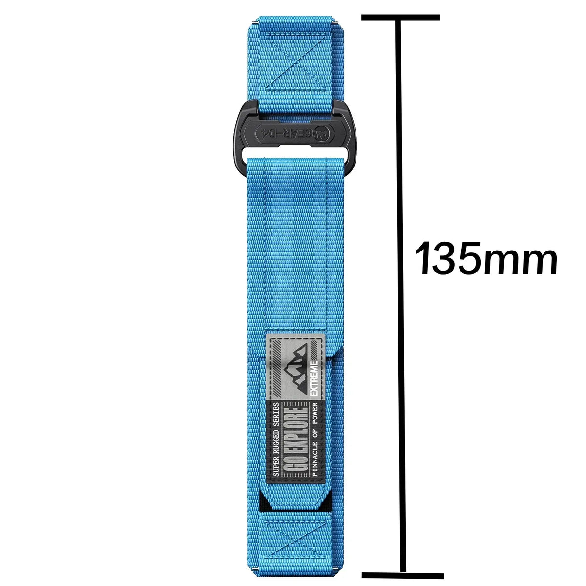 Blue nylon strap dimensions — BandsCo Straps