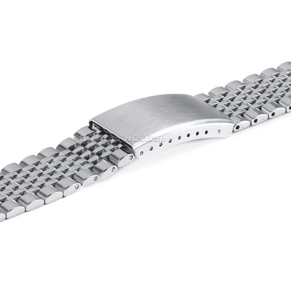 Garmin Beads of Rice Steel Bracelet — clasp close-up