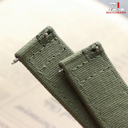 Garmin Stitched Canvas Nylon Band — stitching close-up