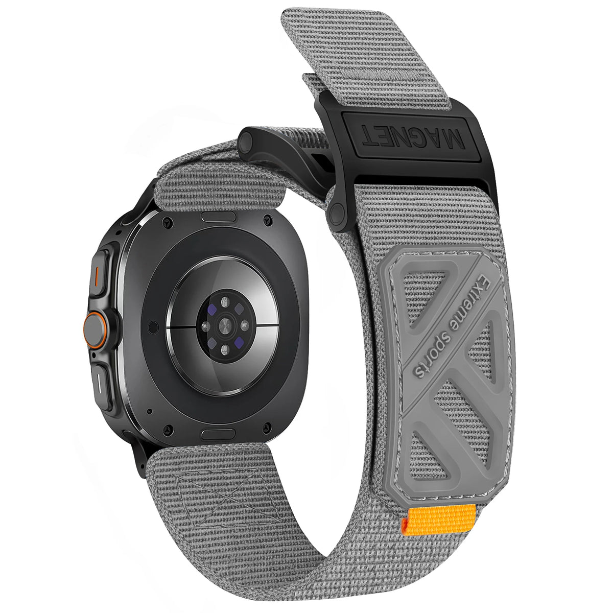 Samsung Galaxy Sport Magnetic Nylon Watch Band – Ultra/Ultra2 in tactical olive green with secure magnetic closure.