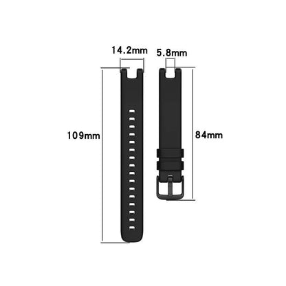 Garmin Lily (2021) Silicone Band — strap dimensions