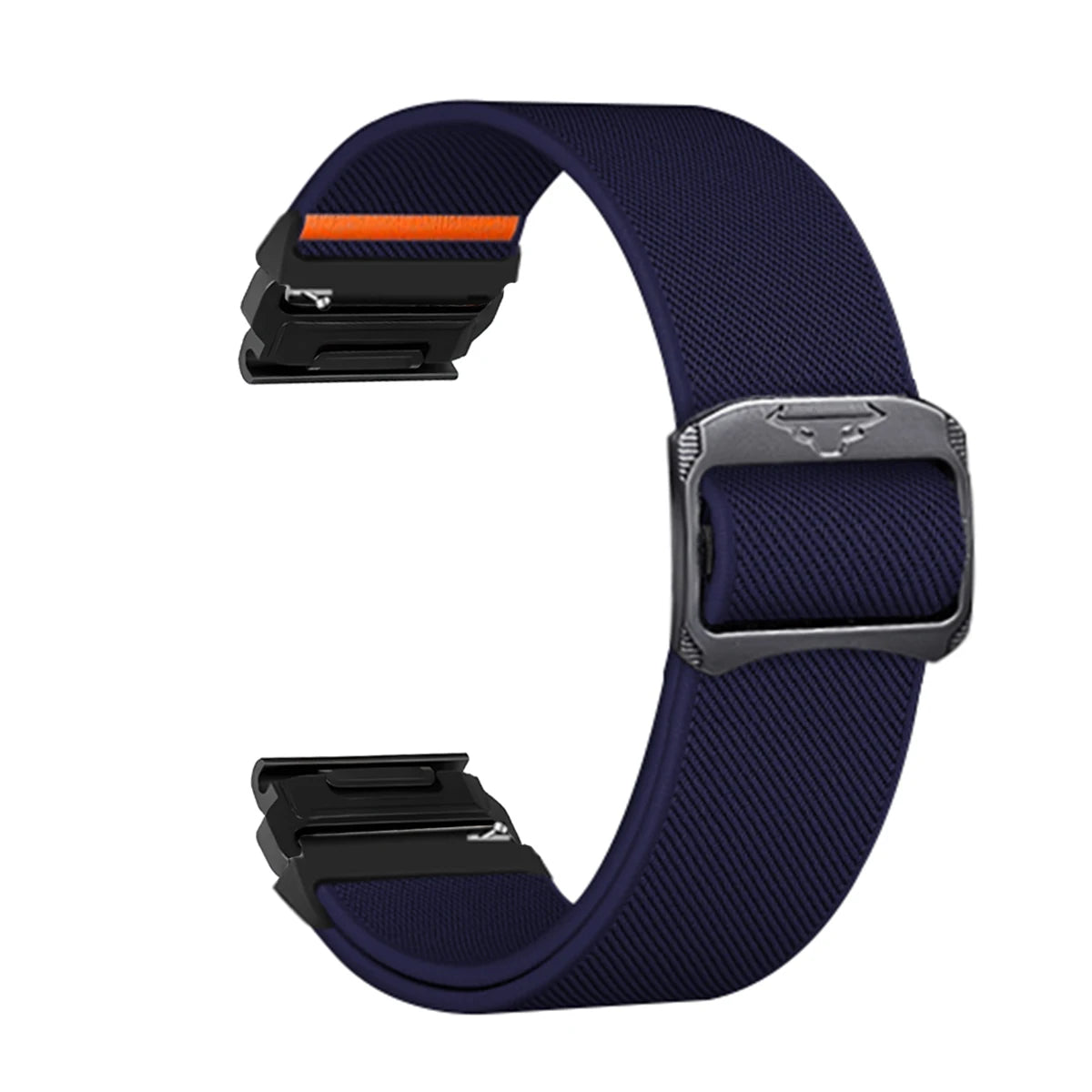 Garmin QuickFit Nylon Band - Clasp and Slider Styles in Navy / Black - Slider