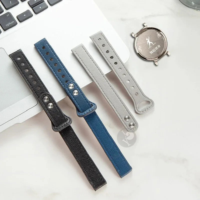 Garmin Lily 2 Slim Leather Band in several colors with a watch