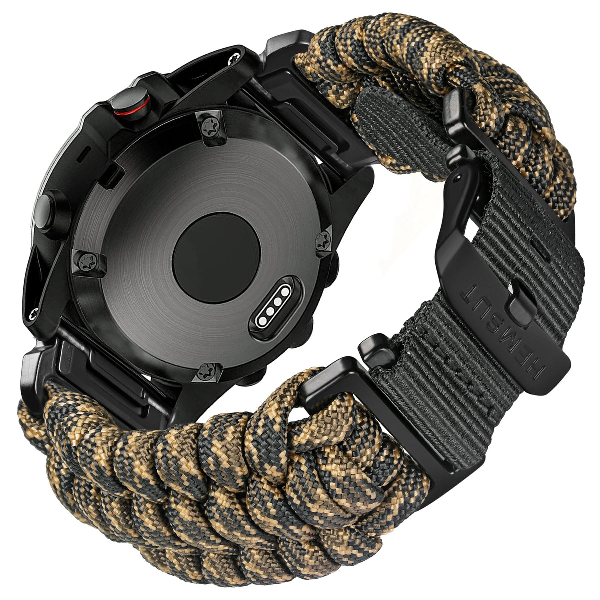 Garmin QuickFit Braided Paracord Band in Brown Camo
