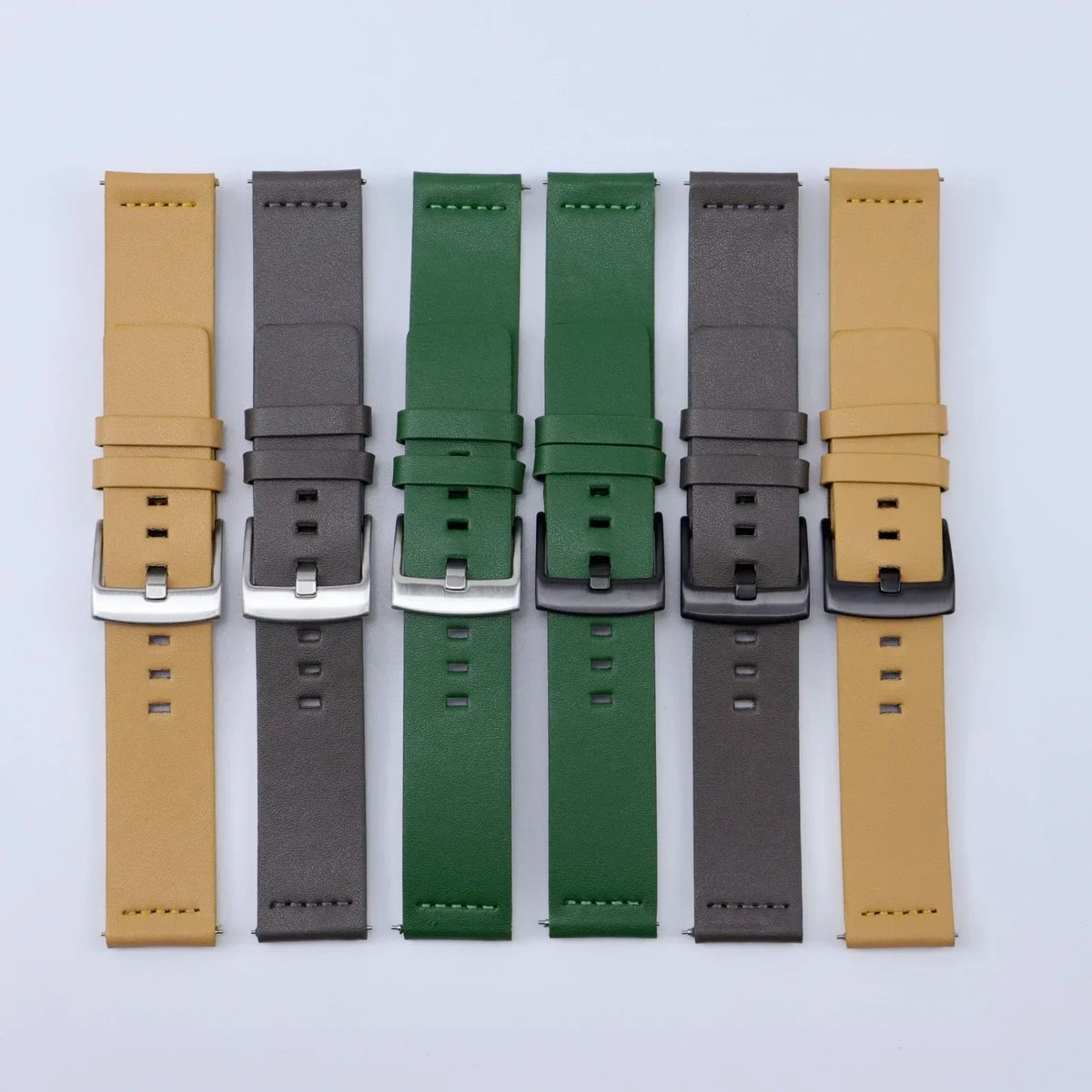 Polar Leather Band with Square Adjustment Holes — Leather color and buckle selection