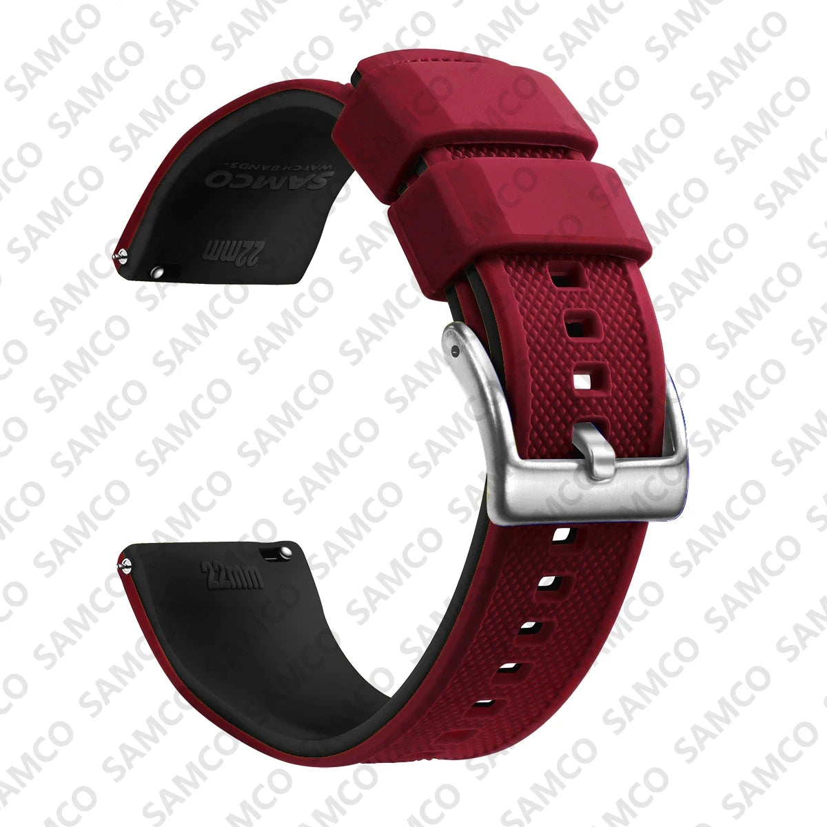 OnePlus Watch Band Quick Release Silicone Strap Sweat Resistant Black on display.