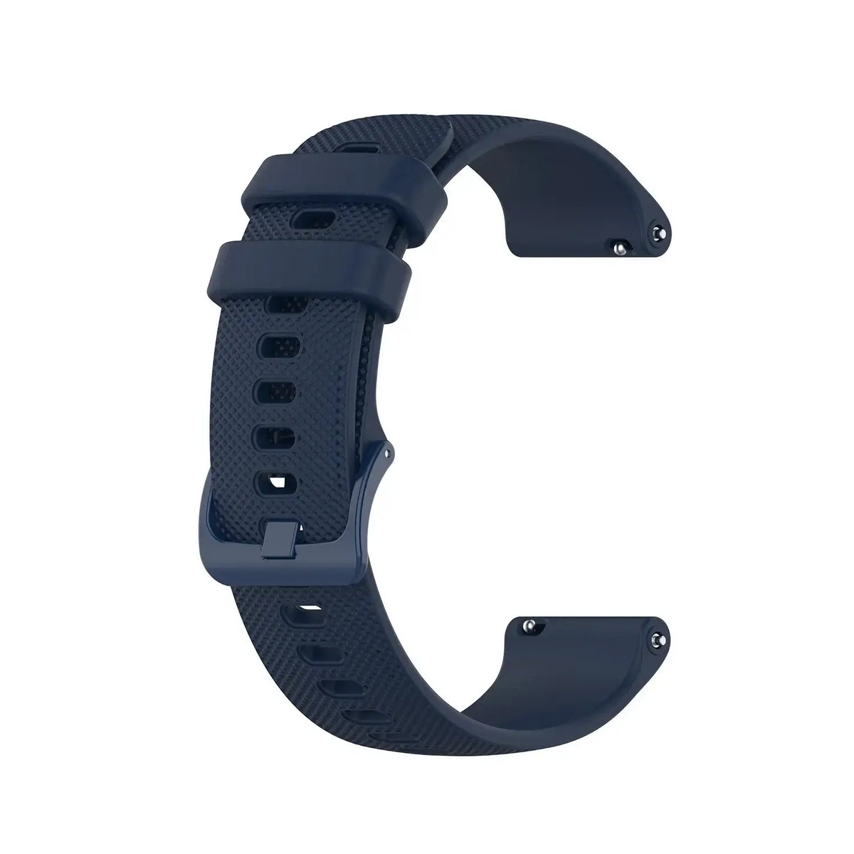 Amazfit Textured Silicone Band with Matching Buckle — Navy Blue