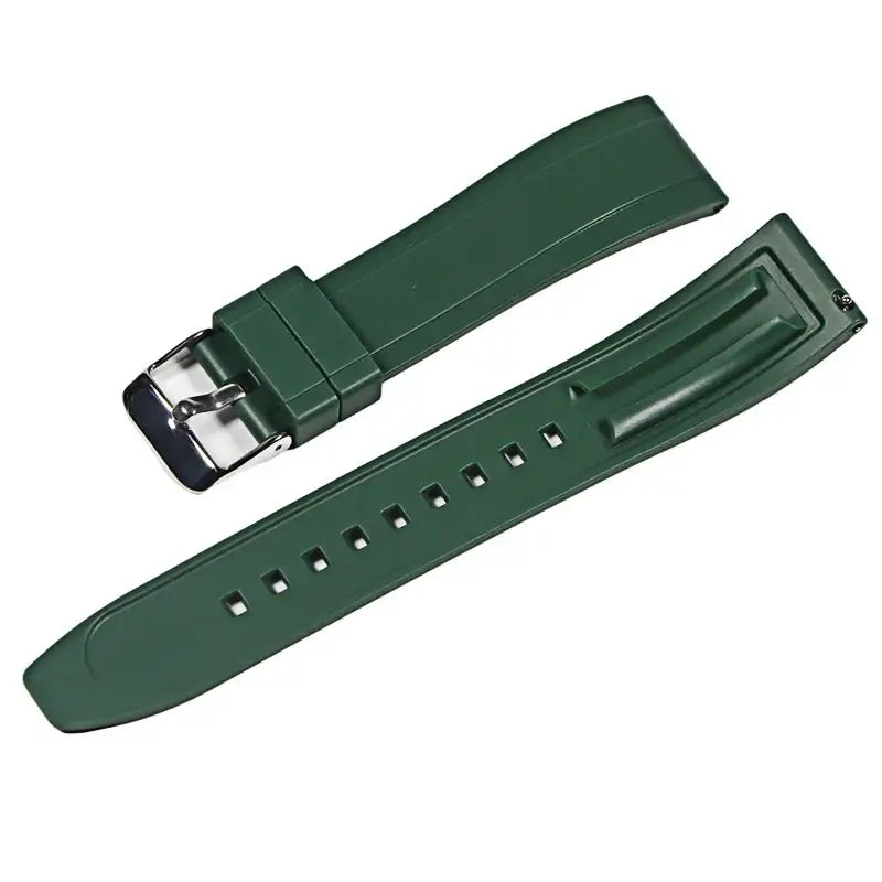 Suunto Raised-Center Silicone Buckle Band - Dark Green