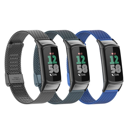 Fitbit Charge 5 and 6 Stainless Steel Mesh Band with Clasp — product detail