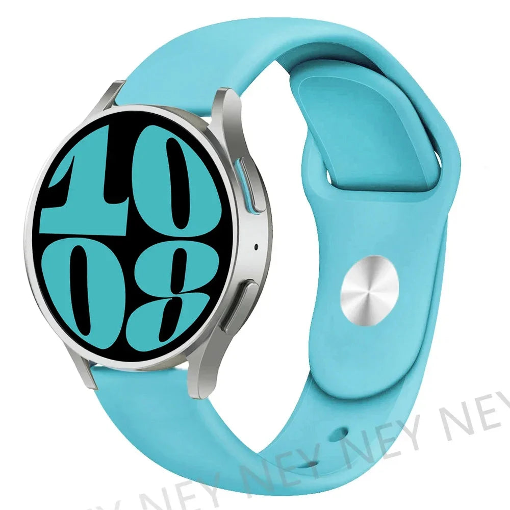 Polar Smooth Silicone Pin-and-Tuck Band — Turquoise
