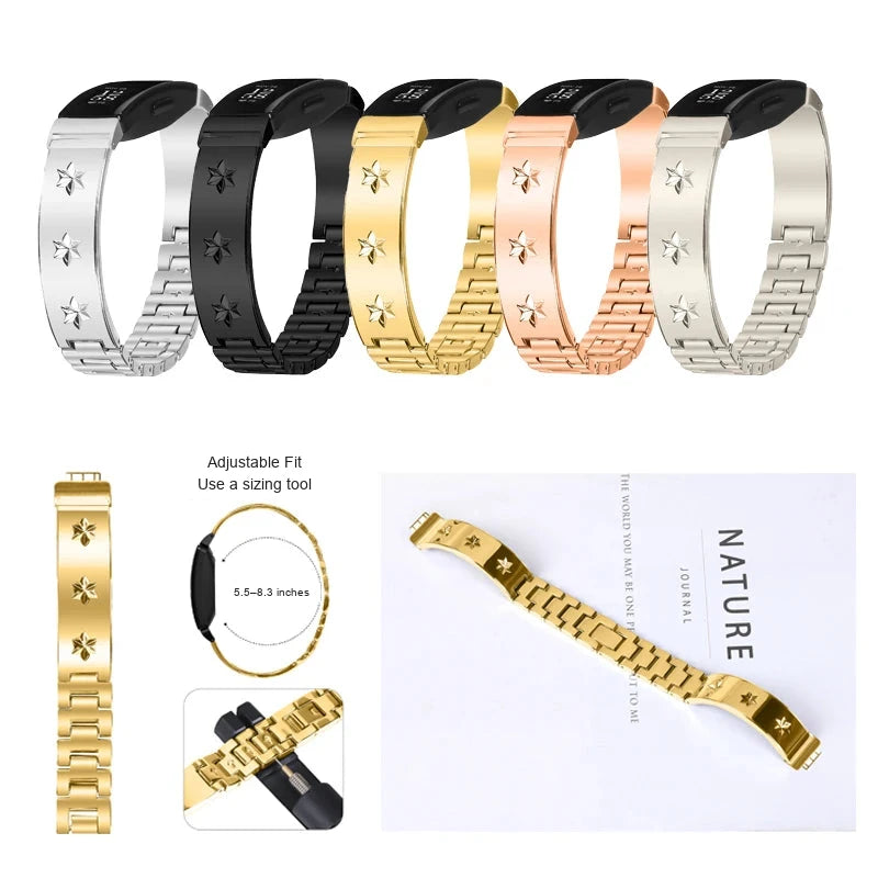 Fitbit Inspire 2, Inspire HR and Ace 3 Star Link Bracelet Band