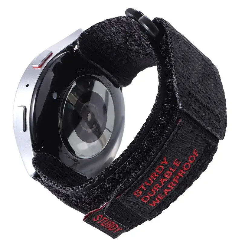 Nylon Hook-and-Loop Band for Amazfit – Black