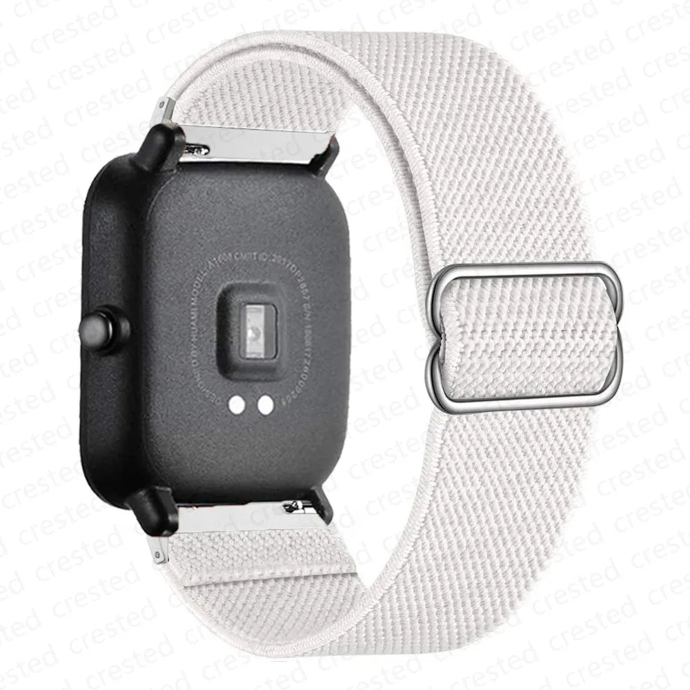 Adjustable Nylon Loop Band for Motorola Moto — White