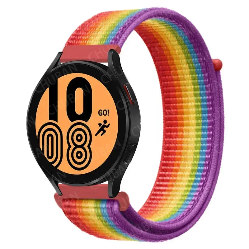 COROS Nylon Sport Loop Watch Band in Solid & Mixed Colors - Rainbow