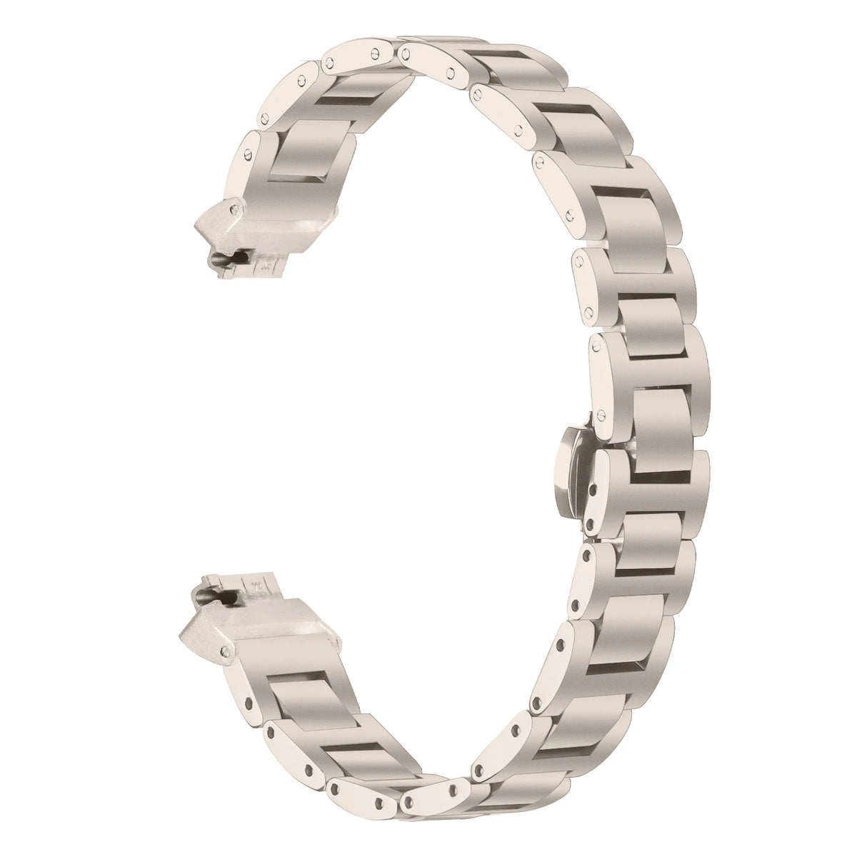 Starlight Fitbit Inspire 2, Inspire HR and Ace 3 Stainless Steel Link Band