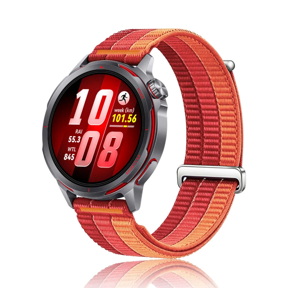 Powerful Red Garmin 18/20/22mm Quick Release Nylon Band with Slider