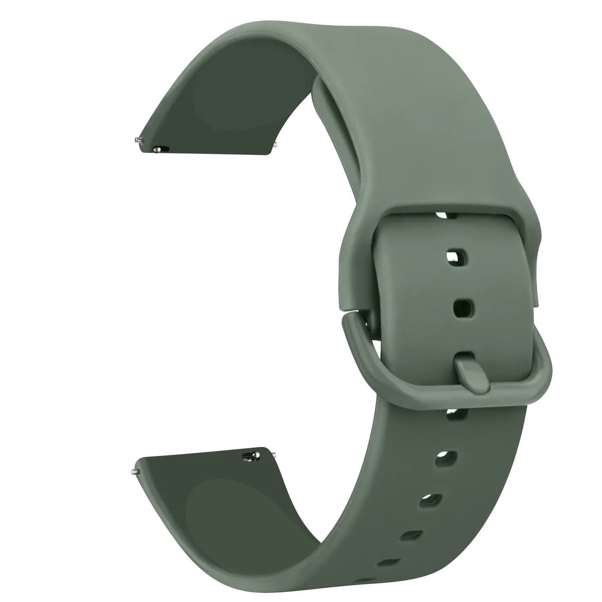COROS Silicone Watch Band with Matching Buckle - Avocado Green