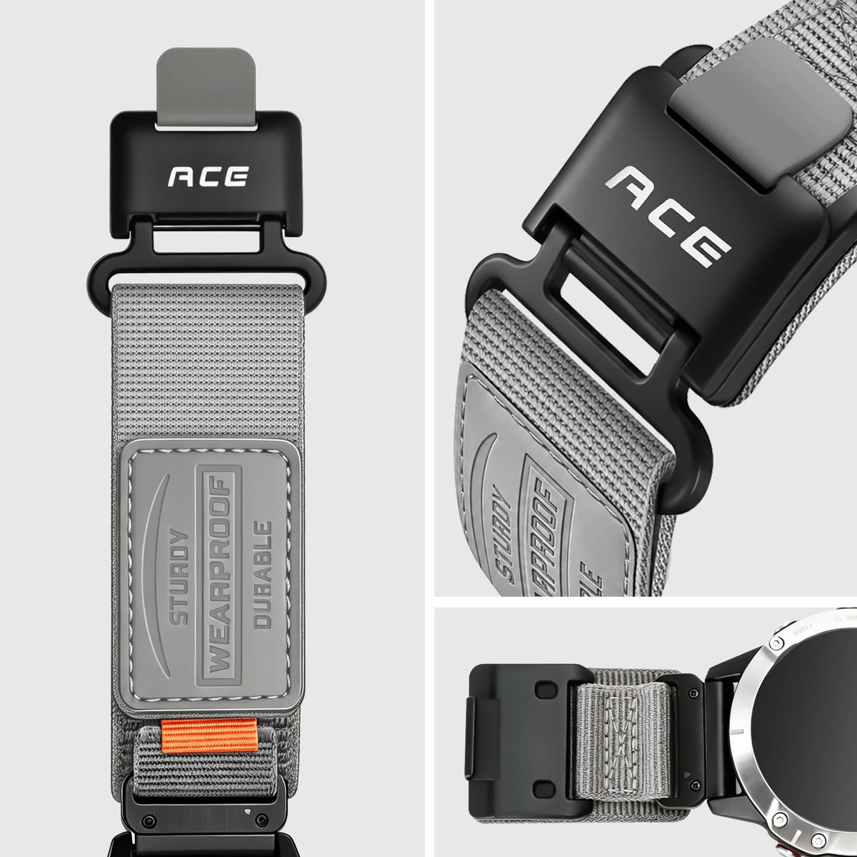 Garmin QuickFit 22/26mm Rugged Nylon Band with Magnetic Buckle — product detail