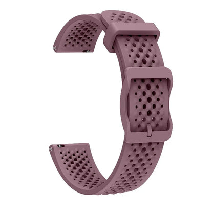 Garmin Lily 2 Perforated Silicone Band in Smoky Purple