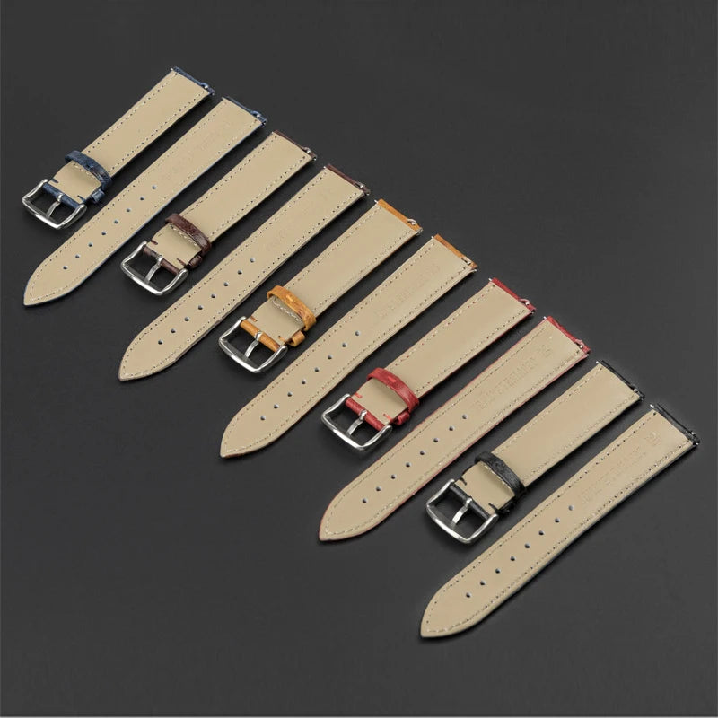 Garmin Ostrich-Pattern Leather Band — underside view