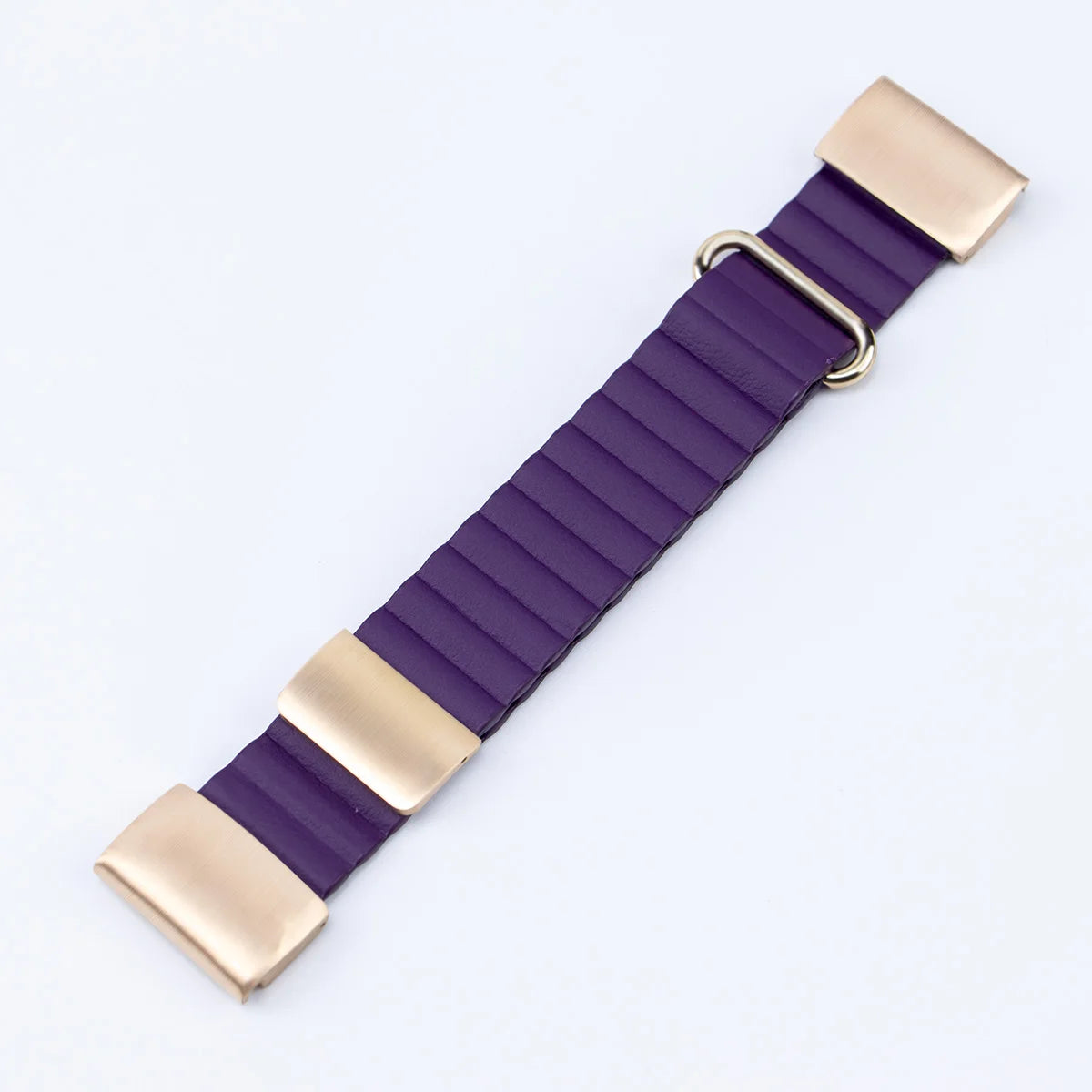 Garmin QuickFit Ribbed Magnetic Leather Band in Purple