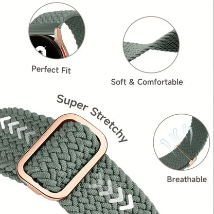 Garmin Braided Stretch Loop Band 3-Pack — braided loop with adjustable buckle