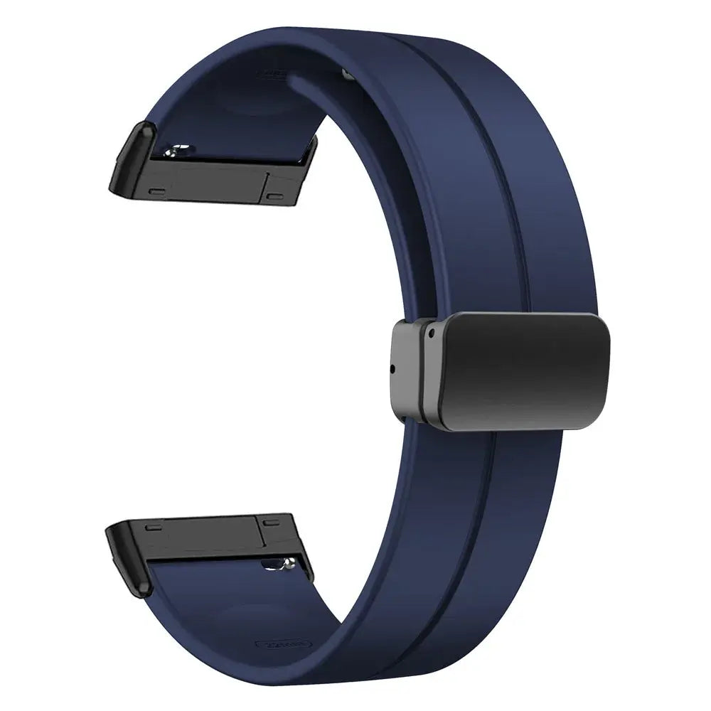 Fitbit Versa 3/4 & Sense 1/2 Magnetic Silicone Band - Navy