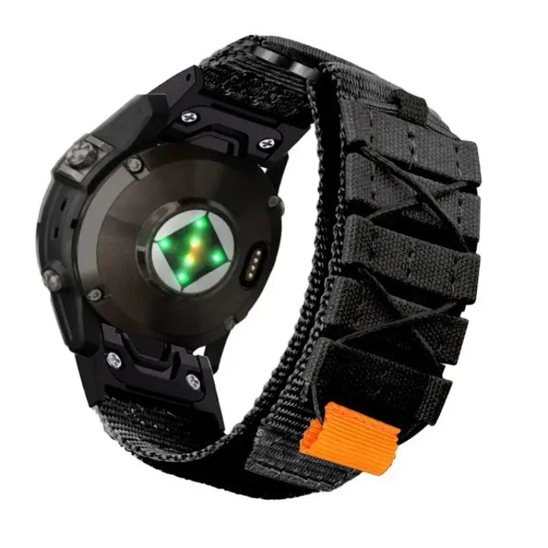 Garmin QuickFit Nylon Band with Crisscross Detail in Black